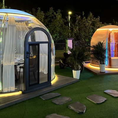 Ζεστή πώληση Νέο σχεδιασμό PC Dome Hotel Πολυκαρβονικό Θόλο Τέντα Μονουλική Prefab Dome House