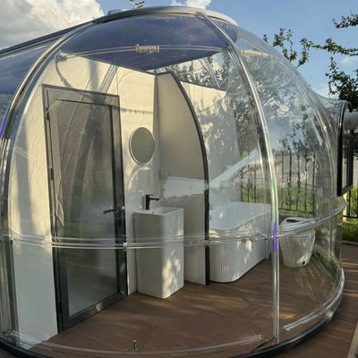 Ολόκληρο το σπίτι Σχεδιάζει εξωτερικό Polycarbonate Dome House Glamping Star Capsule Bubble Dome Δωμάτιο