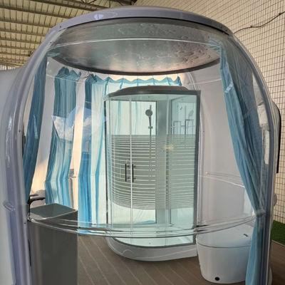 Αγοράζεται το Glamping Waterproof PVC 2.7m Luxury Dome House Διαφανής Δωμάτιο Φουσκωτού Θόλου