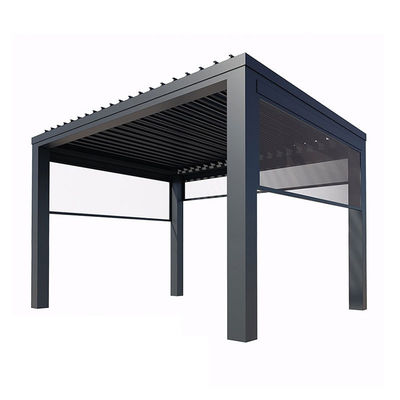 Εξωτερική αυλή με αναποδογυρισμένο Louver Arbor Garden Villa Υψηλής ποιότητας Τρύπα Ηλεκτρικό Αλουμινίου
